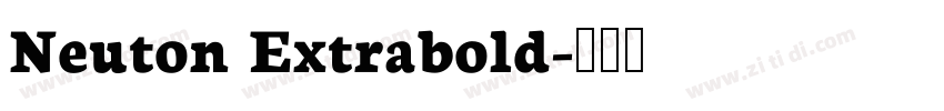 Neuton Extrabold字体转换